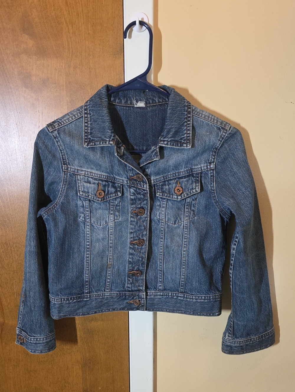 Riders Kids Denim Jacket Distressed See Measurements For Size Estimate